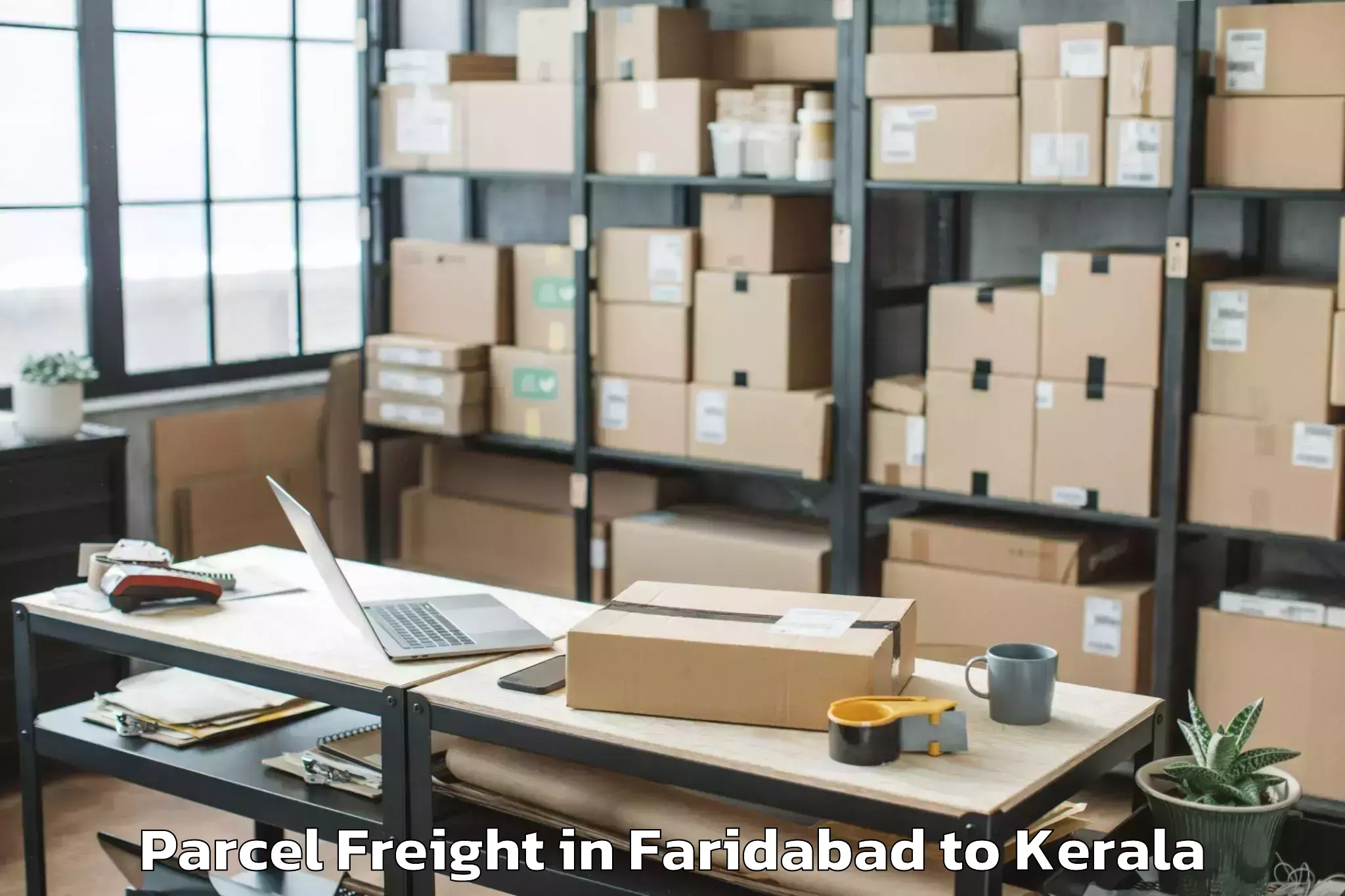 Easy Faridabad to Kizhake Chalakudi Parcel Freight Booking